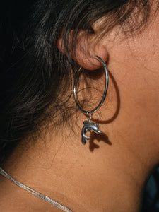 Dolphin Hoop Earrings